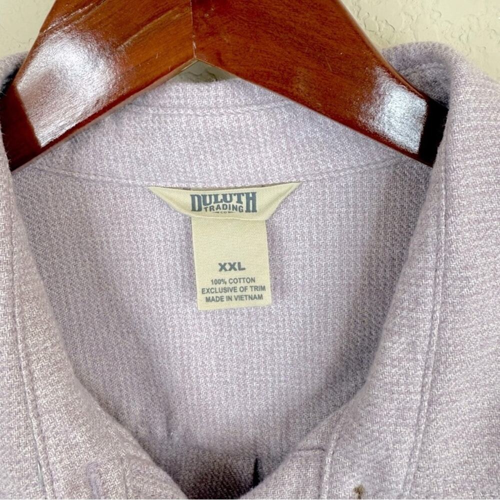 DULUTH Bundle of 2 Pcs Women’s Sz XXL Plaid Hooded Classic Shirt Down Up Purple - Picture 12 of 14